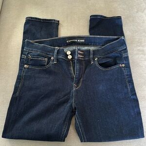 Express cropped jean legging sz 8r